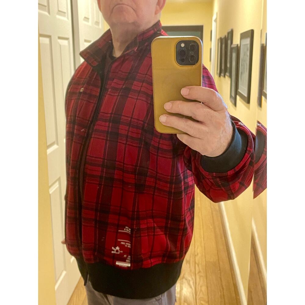 Rocawear Jacket Full Zip Men's 3X-Large Red Hunter's Plaid 128.9=Rack-12